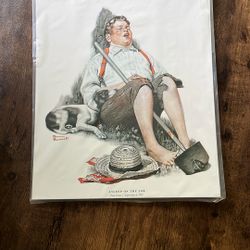 Norman Rockwell “Asleep On The Job”
