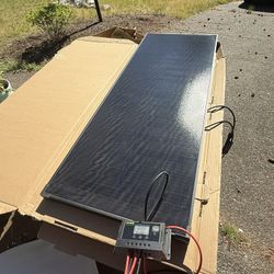 Solar Panel With Charging Leads 