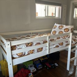 Junior Twin Loft Bed with Mattress