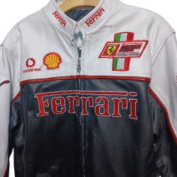 Ferrari Leather Embroidered JACKET M