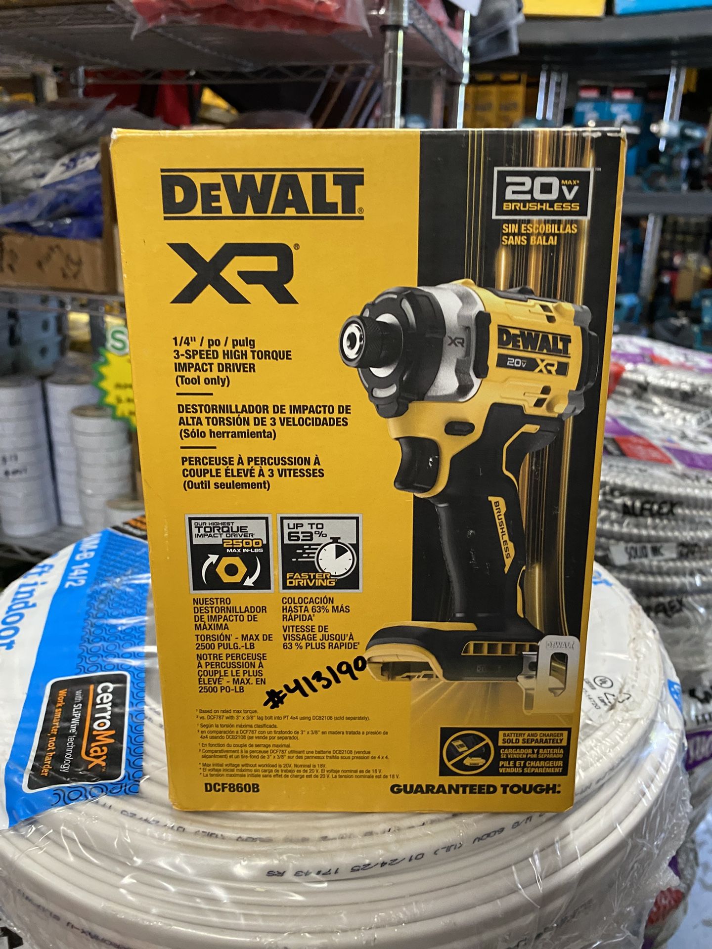 DEWALT 20V MAX XR Cordless Impact Driver (Tool Only)