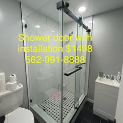 L Shape Shower Door Custom Shower Glass 