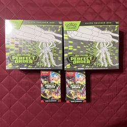 Pokemon TCG Perfect Order Bundle 2 ETBs 2 Booster Bundles
