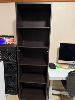 Tall Black Bookcase / Shelving Unit – Great Condition