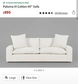 Living Spaces Paloma III sofa