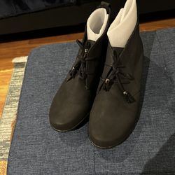 Women’s Suede Black Booties BRAND NEW Size 10