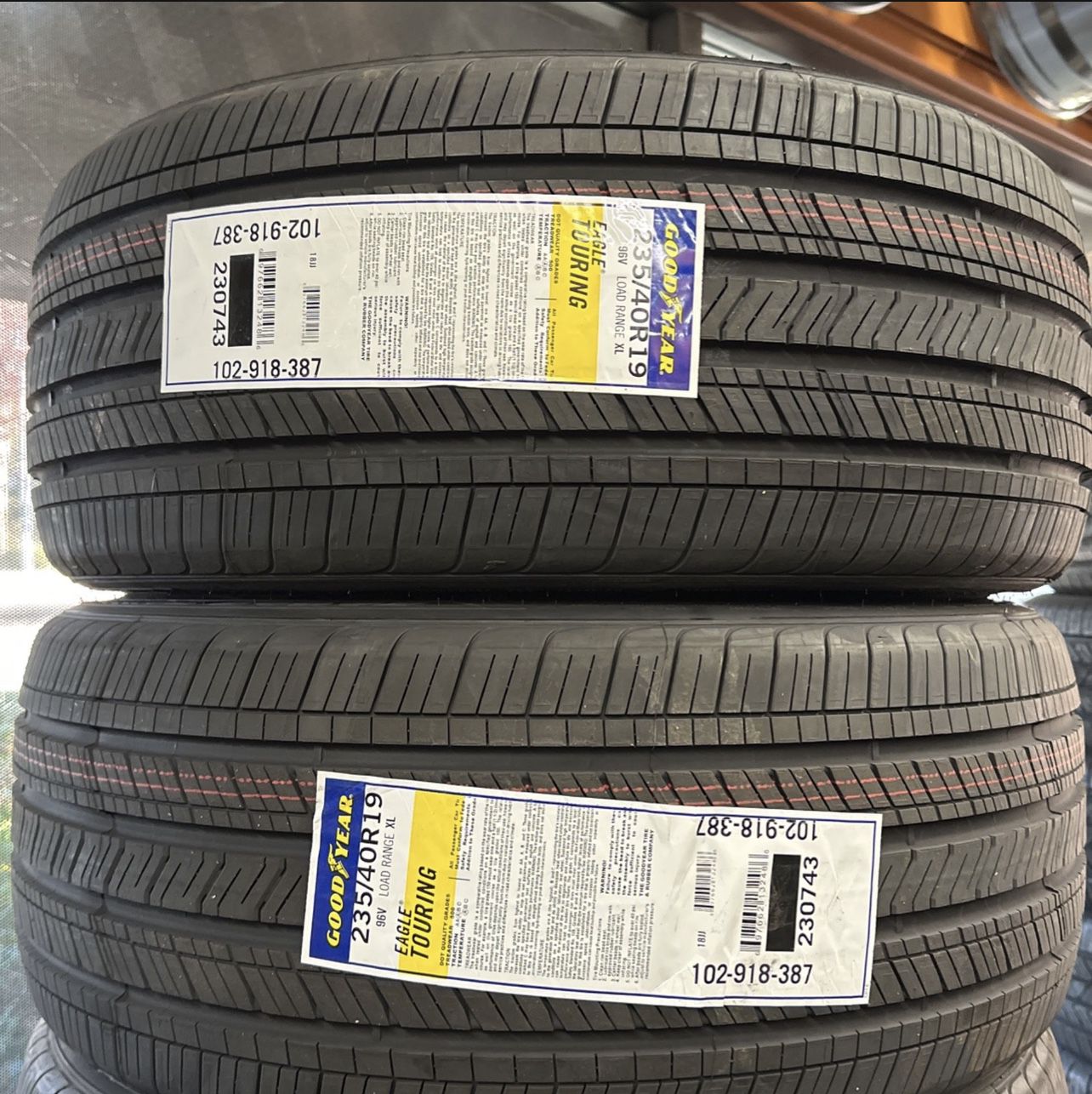 New Tire 235/40R19 Goodyear Eagle Touring 96V Set Of 4 Tires install We Finance 