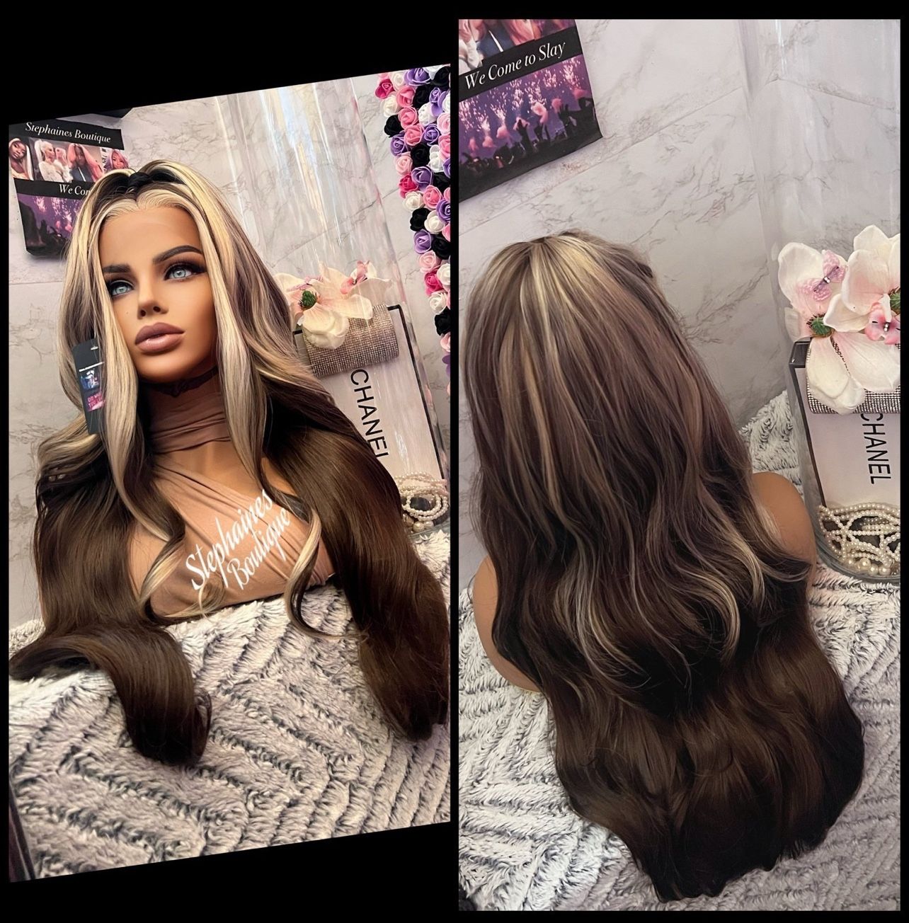 Human Hair Blended Lace Front Wig 