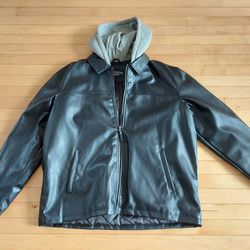 Canyon River Blues Faux Black Hoodie Jacket XL