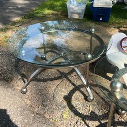 Glass Table Set 