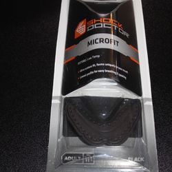 Shock Doctor Adult MicroFit Strapless Slim Fit Mouthguard Unisex Black NEW