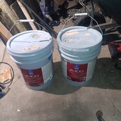 (2);5 Gallon Sherwin-Williams Home Exterior Satin Paint