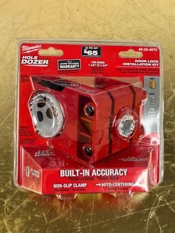 New Milwaukee HOLE DOZER Door Lock installation Kit 49-22-4073