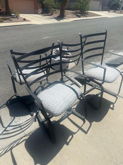 Free iron chairs with cushion