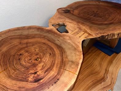 Pecan Live Edge Coffee Table