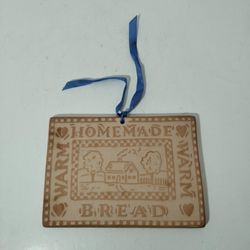 VTG Hill Design Terra Cotta Clay Bread Warmer Rolls Croissants Trivet Home Decor