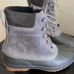 SOREL Mens Boots Natural Rubber Hand Crafted Winter Boot Size 9 New