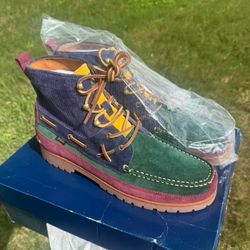 Polo Ralph Lauren Country Ranger Corduroy Mid Boots Sz13 DS