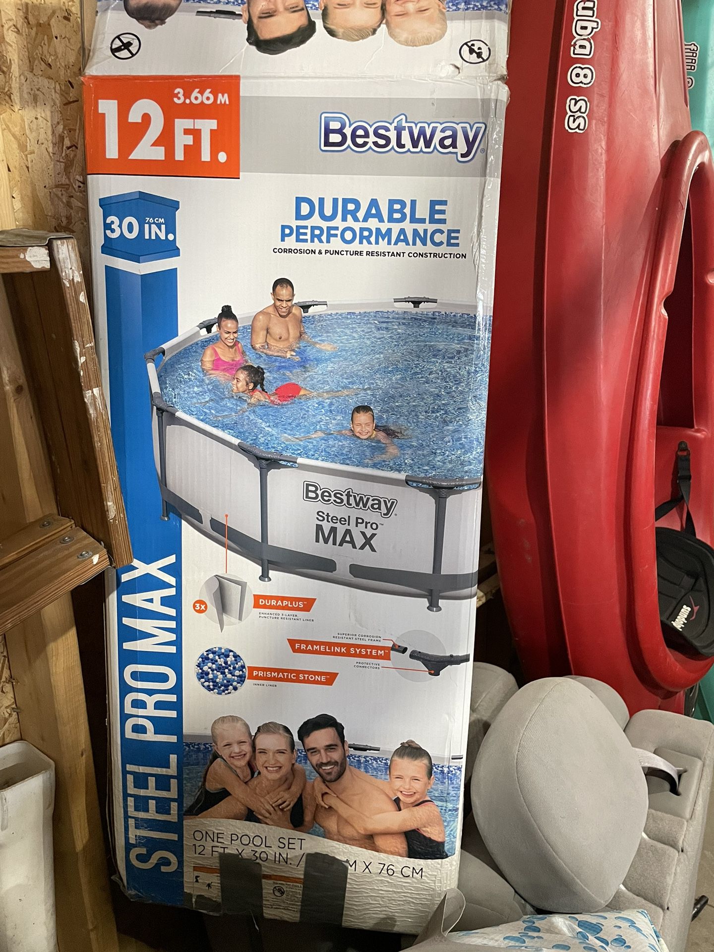 Bestway 12’ x 30” Steel Pro Max Pool