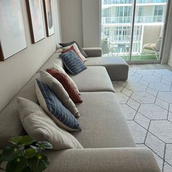 Sofa Sectional Grey - Saccaro
