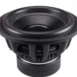 Rockville Destroyer 15D2 8000W Peak 15" Competition Car Audio Subwoofer, Dual 2-Ohm, USA Voice Coils, Triple-Stacked Magnets, 35mm Xmax, for Car Audio