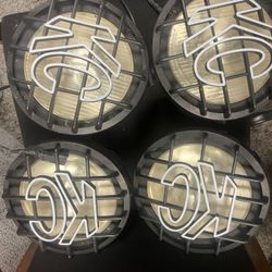four 9” KC hilites