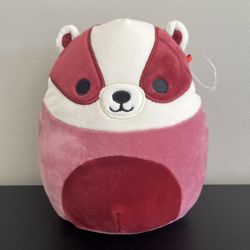 Squishmallows Kellytoy Matias Badger Plush Wildlife Squad 7.5 Inch 2023