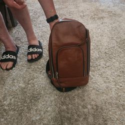 Leather 1 Strap Backpack
