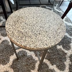 High table with real top marble 