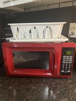 Microwave And Dish Rack