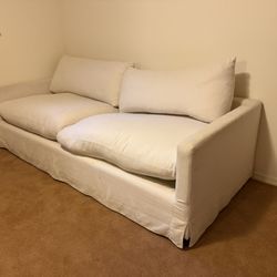Used Brynn World Market Feather Filled Sofa Couch