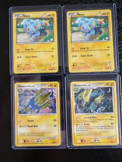 Pokémon TCG Shinx & Manectric Card Lot of 4