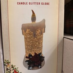 Candle glitter globe 
