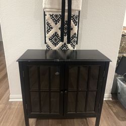 🖤 Black Accent Storage Cabinet / Console