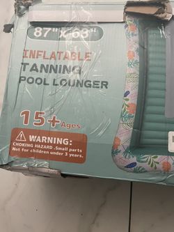 Inflatable Tanning Pool Lounger Float