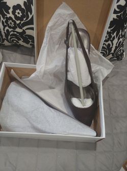 Brand New Brown Back Sling Shoes