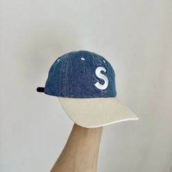 Supreme 2 tone 6 panel denim hat