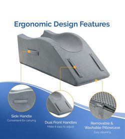 Ergonomic Leg Elevation Wedge Pillow