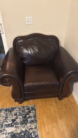 Leather coach