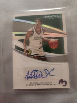 2021 Panini Immaculate Collection Collegiate Magic Johnson auto 31/49 basketball card
