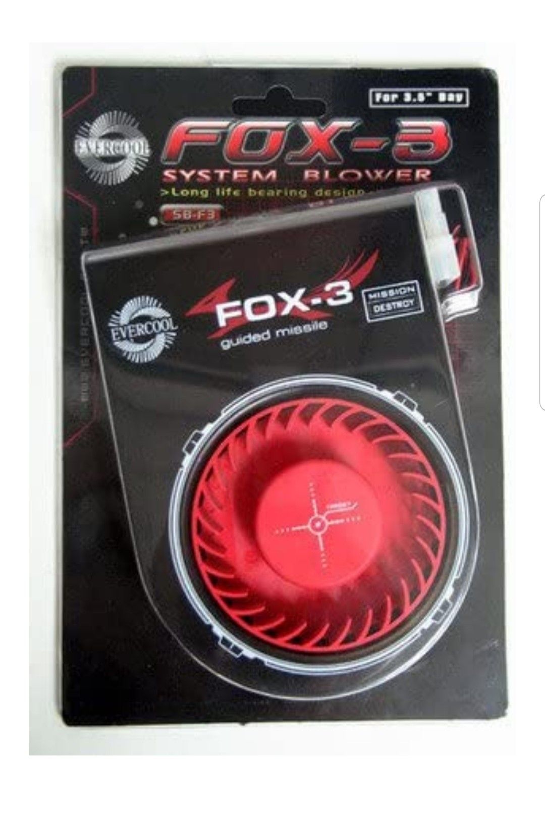 Evercool SB-F3 "Fox-3" System Blower Fan for 3.5" Bay