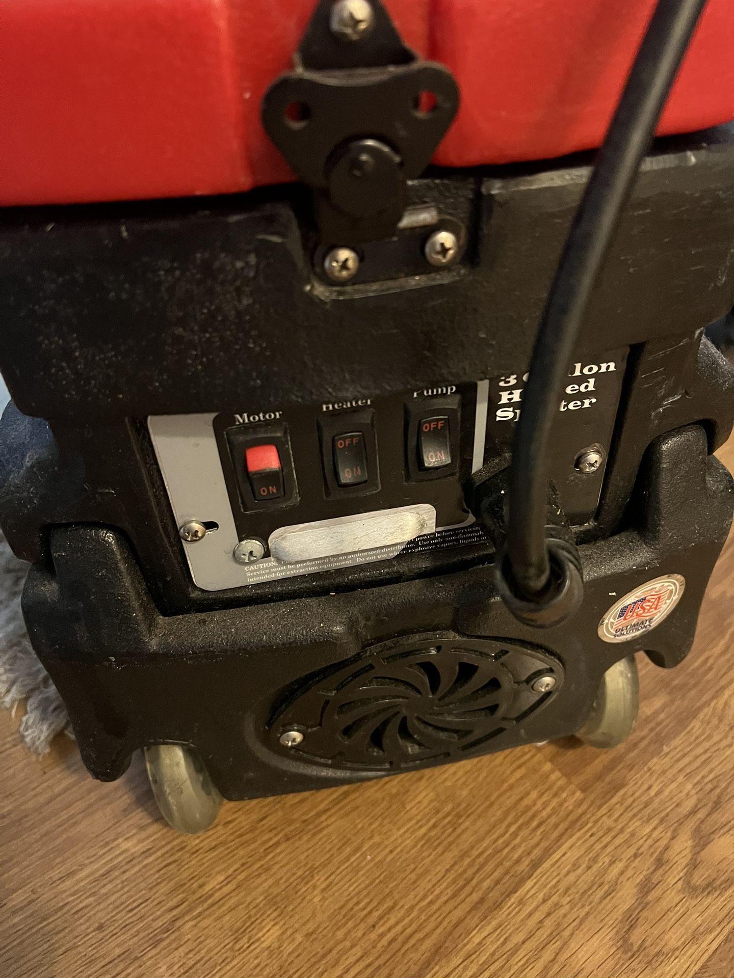 Machine Clean With Cold Water And Hot Water.