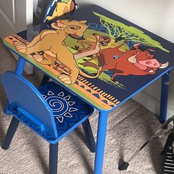 Toddler Table & chairs (Lion King)