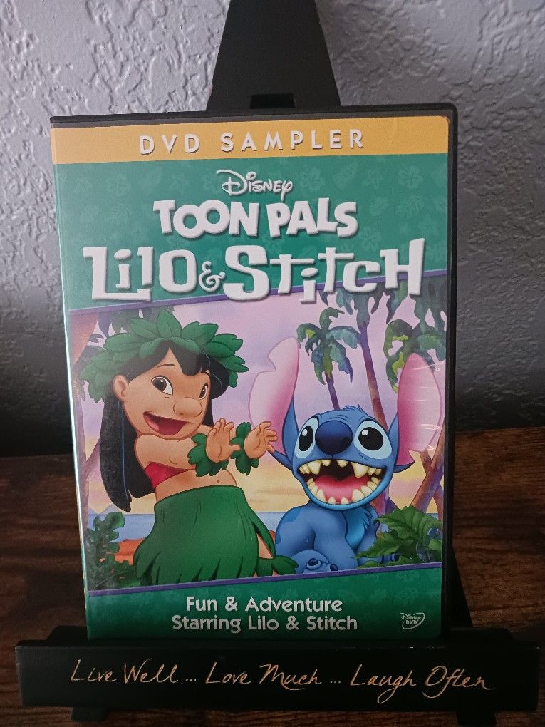 Rare Disney “Toon Pals Lilo & Stitch” DVD Sampler – NOT FOR RESALE (Mint Disc)