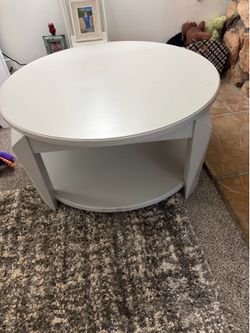 Light gray coffee table