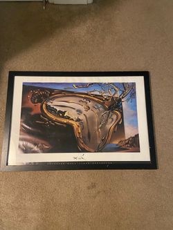Framed Salvador Dali print