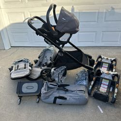 Baby Jogger City Select Stroller And Chicco Key Fit 30 Infant Car Seat