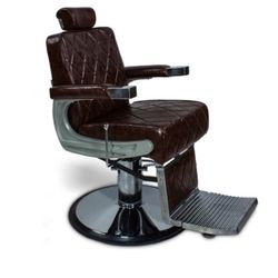 King Barber Chair - Brown
