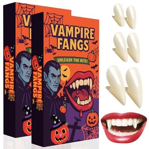 Halloween Vampire/Werewolf Teeth Adults, Kids, 6 Pairs