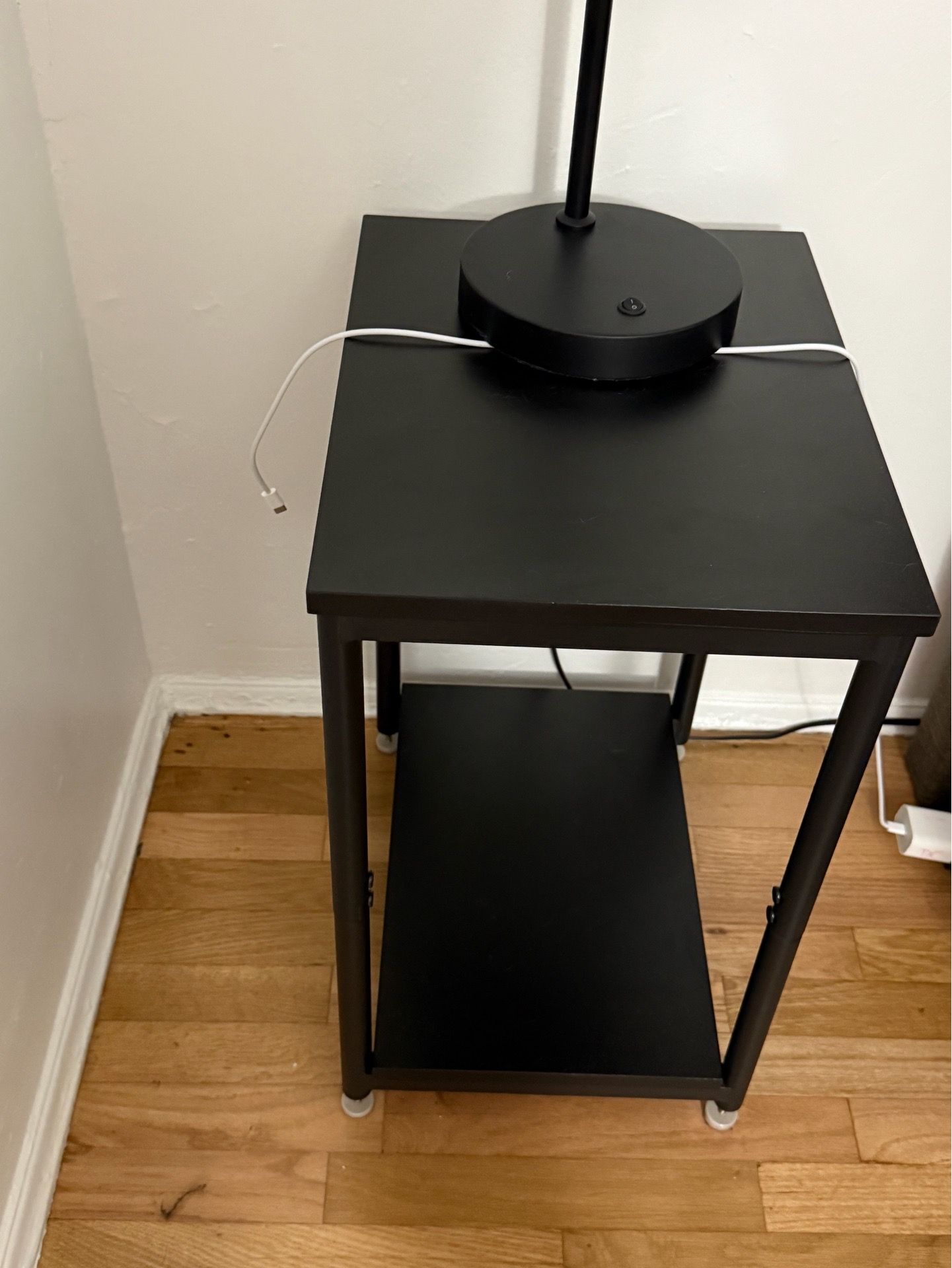 Side tables black WITH LAMPS USB
